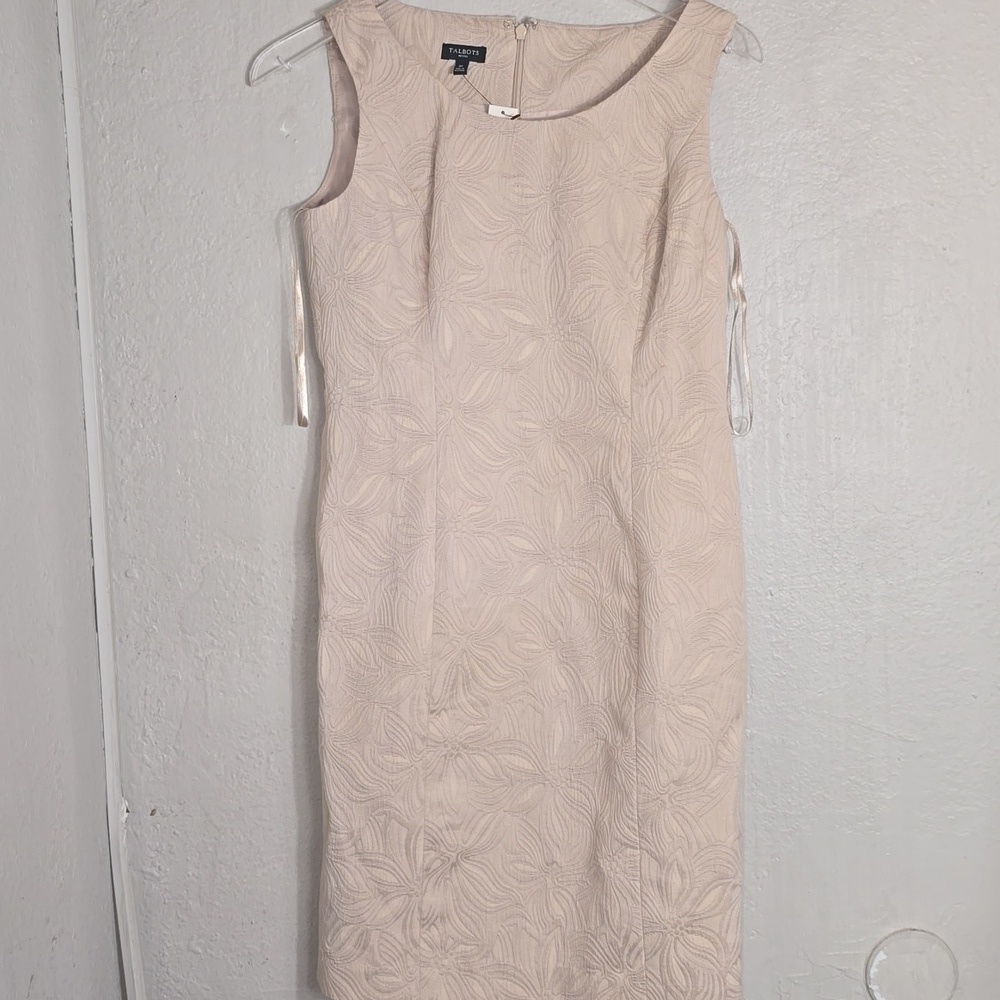 NWT Talbot's Talbots floral jacquard sleevele - Picture 1 of 7